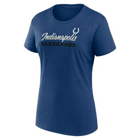 ファナティクス レディース Tシャツ トップス Indianapolis Colts Fanatics Branded Women's Risk T Shirt Combo Pack