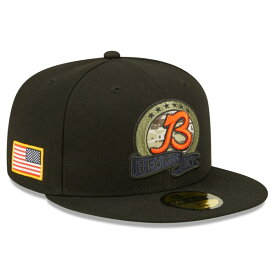 ニューエラ メンズ 帽子 アクセサリー Chicago Bears New Era 2022 Salute To Service 59FIFTY Fitted Hat Black