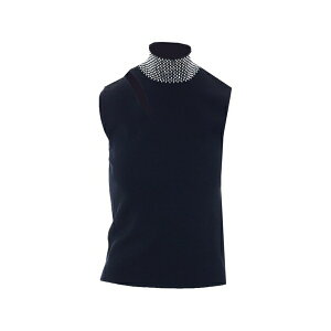 �����[�W���[ ���f�B�[�X �J�b�g�\�[ �g�b�v�X Strass-embellished cut-out top Black