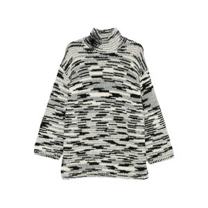 �}���R�|�[�� ���f�B�[�X �j�b�g&�Z�[�^�[ �A�E�^�[ Stripe-pattern sweater Black