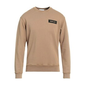 【送料無料】 リプレイ メンズ パーカー・スウェットシャツ アウター Sweatshirts Camel