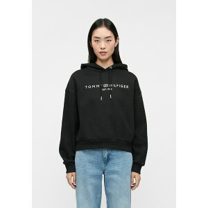 g~[ qtBK[ fB[X p[J[EXEFbgVc AE^[ CORP LOGO HOODIE - Sweatshirt - black