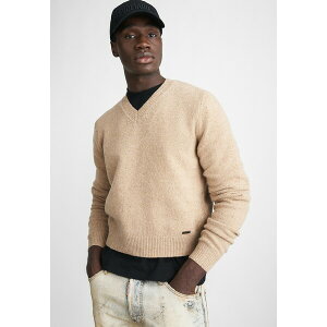 �f�B�[�X�N�G�A�[�h �����Y �j�b�g&�Z�[�^�[ �A�E�^�[ V NECK PULLOVER - Jumper - peanut