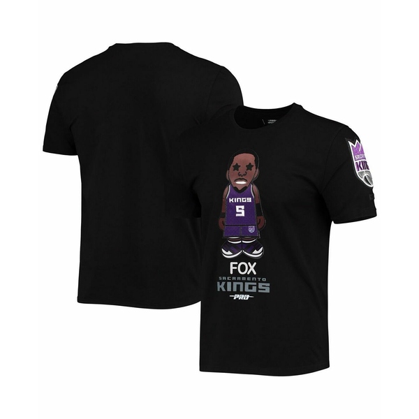 プロスタンダード メンズ Tシャツ トップス Men's De'Aaron Fox Black Sacramento Kings Caricature T-shirt Black