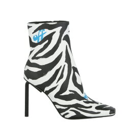 OFF-WHITE オフホワイト レディース スニーカー 【OFF-WHITE Allen Zebra-Print Leather Ankle Boot】 サイズ EU_40(25.5cm) Black White (Women's)