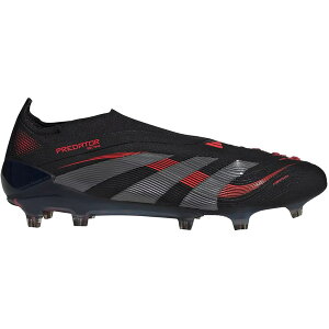 adidas �A�f�B�_�X �����Y �X�j�[�J�[ �yadidas Predator Elite Laceless FG Stealth Victory Pack�z �T�C�Y US_6(24.0cm) Core Black/Grey Four/Lucid Red