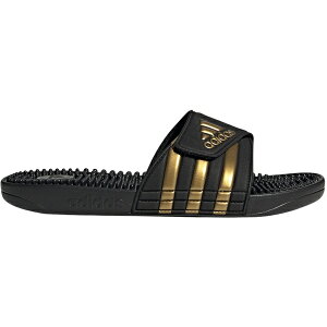 adidas �A�f�B�_�X �����Y �X�j�[�J�[ �yadidas Adissage Slides Core Black Gold Metallic�z �T�C�Y US_7(25.0cm) Core Black/Gold Metallic/Core Black