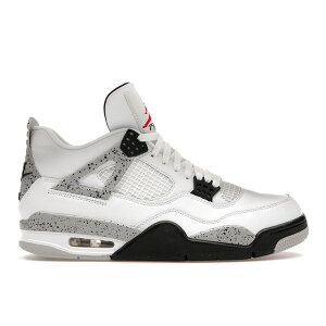 Jordan �W���[�_�� �����Y �X�j�[�J�[ �yJordan 4 Retro White Cement (2016)�z �T�C�Y US_12(30.0cm) White/Fire Red-Black-Tech Grey
