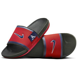 Nike �i�C�L �����Y �X�j�[�J�[ �yNike Offcourt Slide Atlanta Braves�z �T�C�Y US_6(24.0cm) Sport Red/Dark Smoke Grey/Midnight Navy