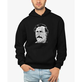 エルエーポップアート メンズ パーカー・スウェットシャツ アウター Men's Word Art Pablo Escobar Hooded Sweatshirt Black