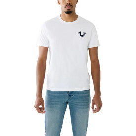 トゥルーレリジョン メンズ Tシャツ トップス Men's Short Sleeves Fast Buddha T-shirt Optic White