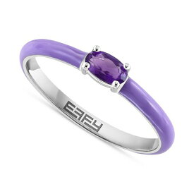 エフィー コレクション レディース リング アクセサリー EFFY&reg; Pink Opal (1/6 ct. t.w.) & Enamel Ring in Sterling Silver (Also available in Amethyst, Garnet, Citrine and Blue Topaz) Amethyst