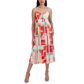 ジュリア ジョーダン レディース ワンピース トップス Women's Printed Spaghetti-Strap Dress Ivory Multi