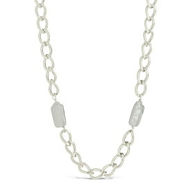 スターリングフォーエバー レディース ネックレス・チョーカー・ペンダントトップ アクセサリー Women's Imitation Pearl Chain Necklace Silver-Tone