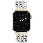 アンクライン レディース 腕時計 アクセサリー Women's Alloy 3-Row Chain Bracelet Compatible with 38/40/41mm Apple Watch Two Tone