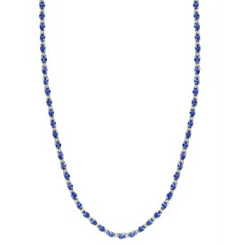 エフィー コレクション レディース ネックレス・チョーカー・ペンダントトップ アクセサリー EFFY&reg; Tanzanite (12-1/10 ct. t.w.) & Diamond (1/5 ct. t.w.) 18" Tennis Necklace in Sterling Silver Sterling Silver