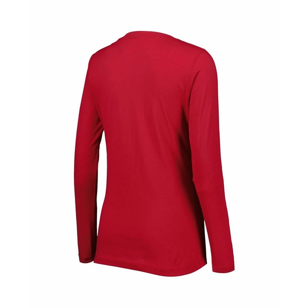 カールバンクス レディース Tシャツ トップス Women's Cardinal Arizona Cardinals Post Season Long  Sleeve V-Neck T-shirt Cardinal | asty