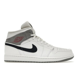 Jordan �W���[�_�� �����Y �X�j�[�J�[ �yJordan 1 Mid Paris White�z �T�C�Y US_12.5(30.5cm) White/University Red/Stealth/Midnight Navy