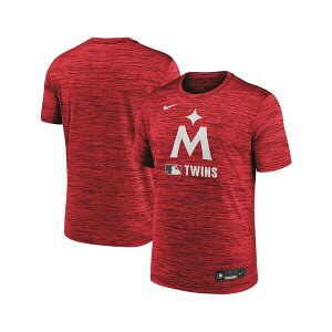 �i�C�L �����Y �V���c �g�b�v�X Men's Red Minnesota Twins Authentic Collection Velocity Performance Practice T-Shirt Red