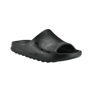 JoNC Y Xj[J[ V[Y Men's Ocean Puff Logo Pool Slides Black