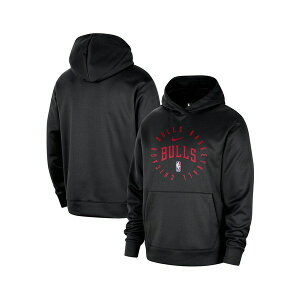 �i�C�L �����Y �p�[�J�[�E�X�E�F�b�g�V���c �A�E�^�[ Men's Black Chicago Bulls 2024/25 Spotlight On-Court Practice Performance Pullover Hoodie Black