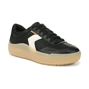 hN^[EV[ fB[X Xj[J[ V[Y Women's Time Off Win Lace Up Platform Sneakers Black Faux Leather