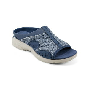 C[W[Xsbg fB[X T_ V[Y Women's Traciee Lightweight Flat Easy-On Sandals Blue Knit