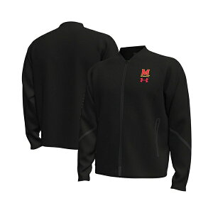 A_[A[}[ Y WPbgu] AE^[ Men's Black Maryland Terrapins Unstoppable Full-Zip Bomber Jacket Black