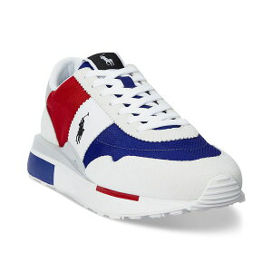 ラルフローレン メンズ スニーカー シューズ Men's Train 89 Suede & Oxford Sneaker BIANCO/RED/ROYAL