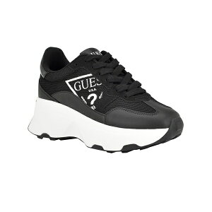 QX fB[X Xj[J[ V[Y Women's Calebb Chunky Platform Fashion Sneakers Black