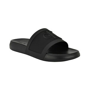 カルバンクライン メンズ サンダル シューズ Men's Wlinderz Casual Slip-On Slide Black