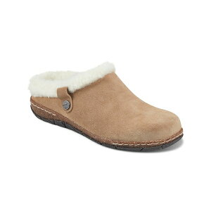 A[X fB[X T_ V[Y Women's Elena Cold Weather Cozy Slip-On Clogs Medium Natural Suede