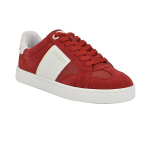 QX fB[X Xj[J[ V[Y Women's Jrone Lace-Up Low Profile Court Sneakers Red