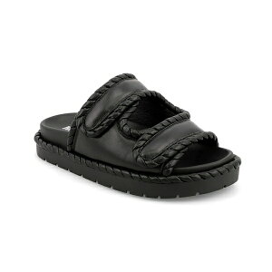 ~A fB[X T_ V[Y Women's Gemi Double Strap Slip-On Sandals Black