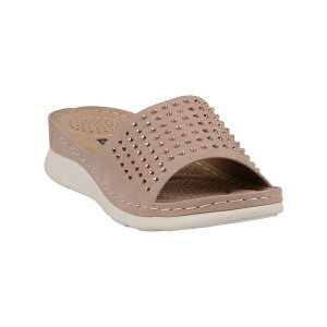 W[V[V[Y fB[X T_ V[Y Women's Julie Embellished Comfort Flat Sandals Blush