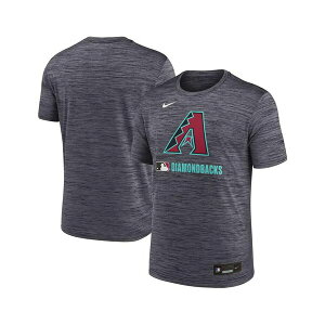 �i�C�L �����Y �V���c �g�b�v�X Men's Black Arizona Diamondbacks Authentic Collection Velocity Performance Practice T-Shirt Black