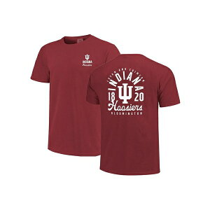 C[W Y Vc gbvX Men's Crimson Indiana Hoosiers Comfort Colors Mascot Overlay T-Shirt Crimson