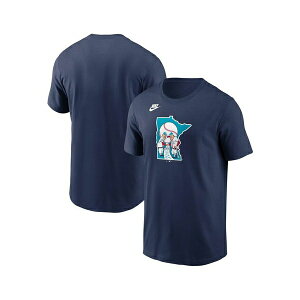 �i�C�L �����Y �V���c �g�b�v�X Men's Navy Minnesota Twins Cooperstown Collection Team Logo T-Shirt Navy