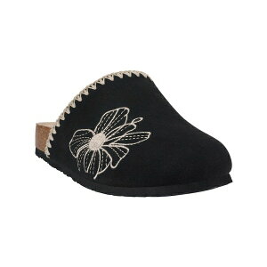 W[V[V[Y fB[X T_ V[Y Women's Jamie Embroidered Slide Footbed Clogs Black