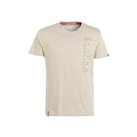 【送料無料】 アルファインダストリーズ メンズ Tシャツ トップス T-shirts Beige