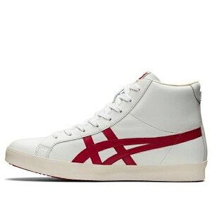 Onitsuka Tiger �I�j�c�J�^�C�K�[ �����Y �X�j�[�J�[ �yOnitsuka Tiger Fabre Hi NM 'White Classic Red' 1183B439-100�z �T�C�Y US_6.5(24.5cm)
