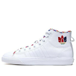 adidas �A�f�B�_�X �����Y �X�j�[�J�[ �yadidas Nizza Hi 'Cloud White Multi' FY2848�z �T�C�Y US_10(28.0cm)