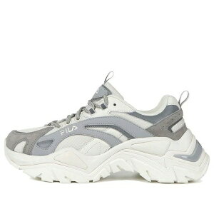 FILA �t�B�� �����Y �X�j�[�J�[ �yFile Low Top Running Shoes White/Grey 1JM01283D_050�z �T�C�Y US_5.5(23.5cm)