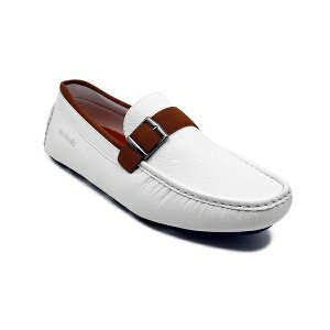 AJf~NX Y Xb|E[t@[ V[Y Men's Dover Slip On Driving Loafers White