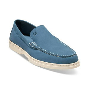 R[n[ Y Xb|E[t@[ V[Y Men's Greenwich Grand Venetian Loafers Blue Nubuck