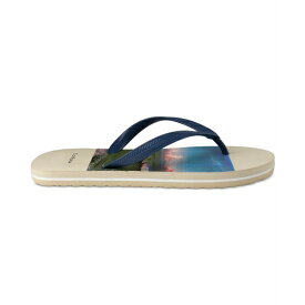 クラブルーム メンズ サンダル シューズ Men's Santino Flip-Flop Sandal, Created for Macy's Ocean Print