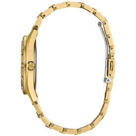 シチズン レディース 腕時計 アクセサリー Eco-Drive Women's Crystal Gold-Tone Stainless Steel Bracelet Watch 34mm Silver-tone