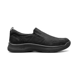 ノンブッシュ メンズ スニーカー シューズ Men's Mac Leather Moc Toe Slip-On Shoes Black