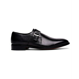 アンソニー ヴィア メンズ スニーカー シューズ Men's Roosevelt Single Monk Strap Shoes Black