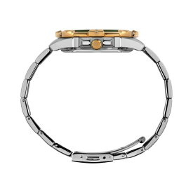 タイメックス レディース 腕時計 アクセサリー Men's Quartz Analog Premium Dress Stainless Steel Two-Tone Watch 44mm Two-Tone